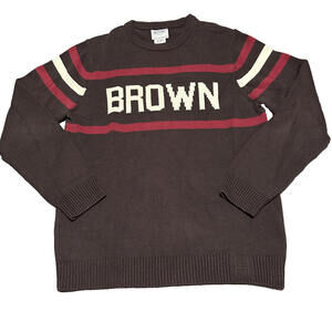 HillFlint Men Medium M Brown University Bears College Ivy League Knit Sweater